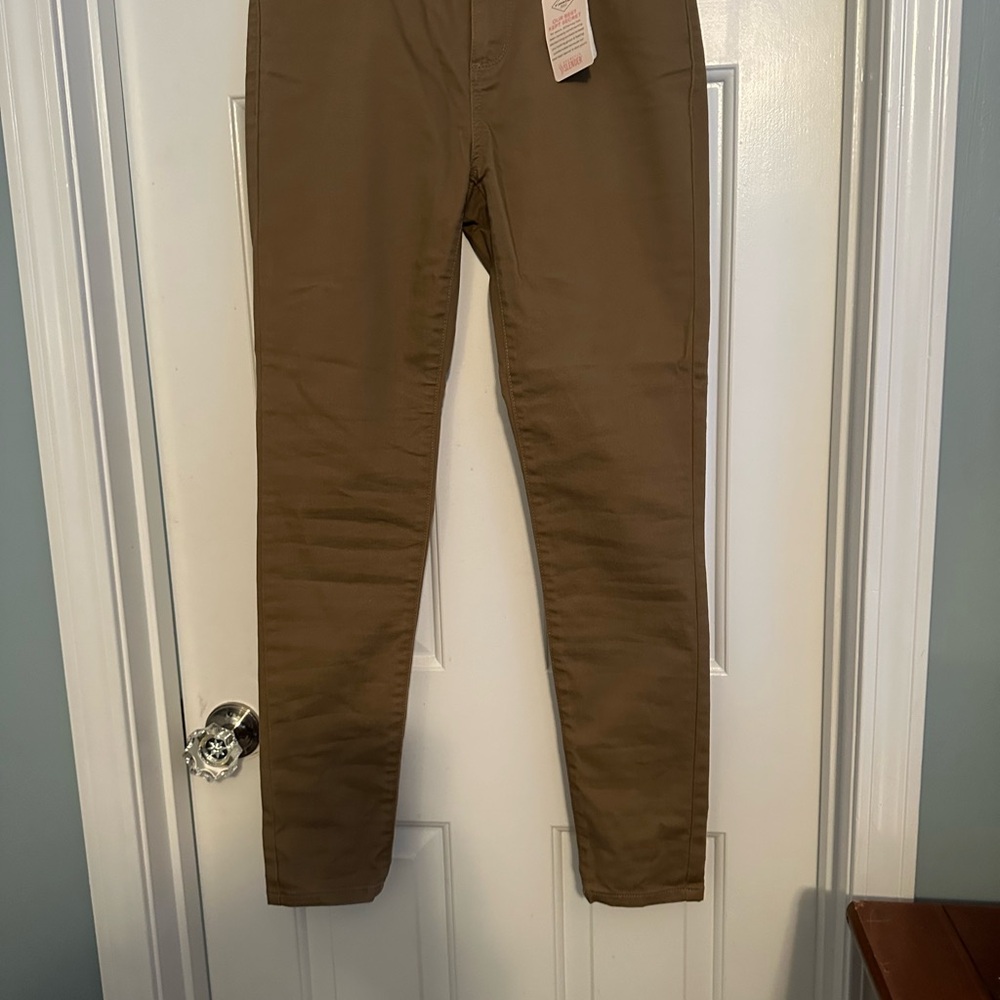St. John's Bay Skinny Pants in Tan